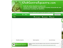 Tablet Screenshot of clubcentreequestre.com